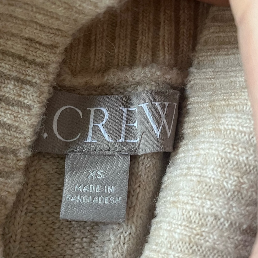 J crew rib mockneck soft super yarn xs - Picture 3 of 4